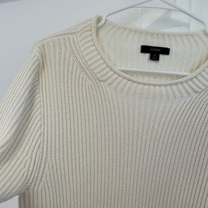 Size S; J.Crew Knit Sweater in Cream